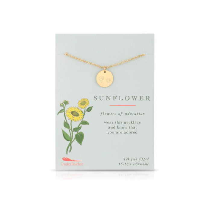 Botanical Sunflower Necklace
