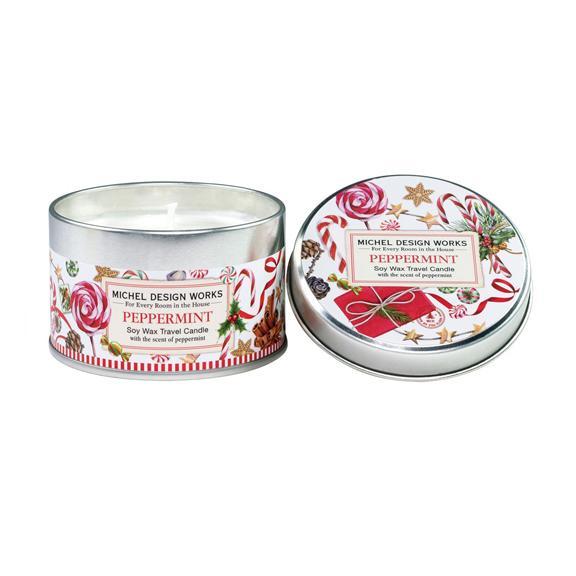 Peppermint Travel Tin Candle