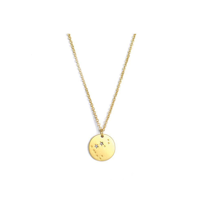 Zodiac Capricorn Gold Necklace