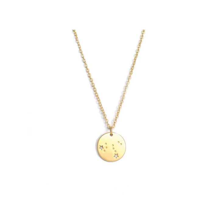 Zodiac Leo Gold Necklace