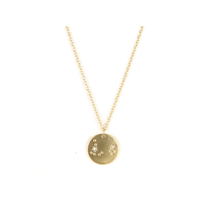Zodiac Pisces Gold Necklace
