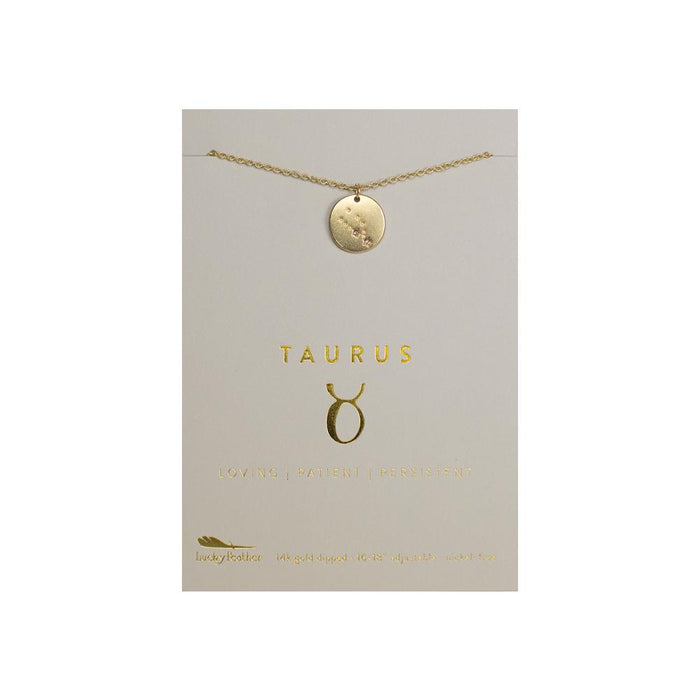 Zodiac Taurus Gold Necklace