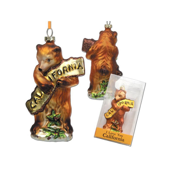 California Bear Hug Ornament