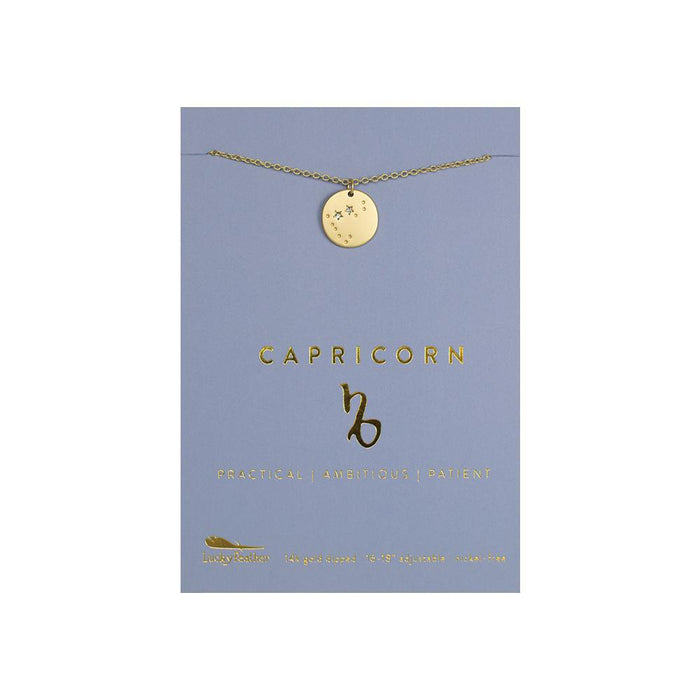 Zodiac Capricorn Gold Necklace