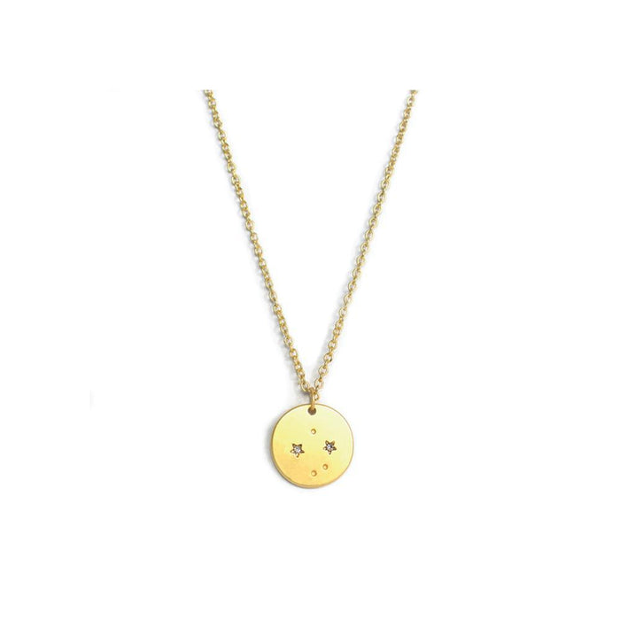 Zodiac Libra Gold Necklace