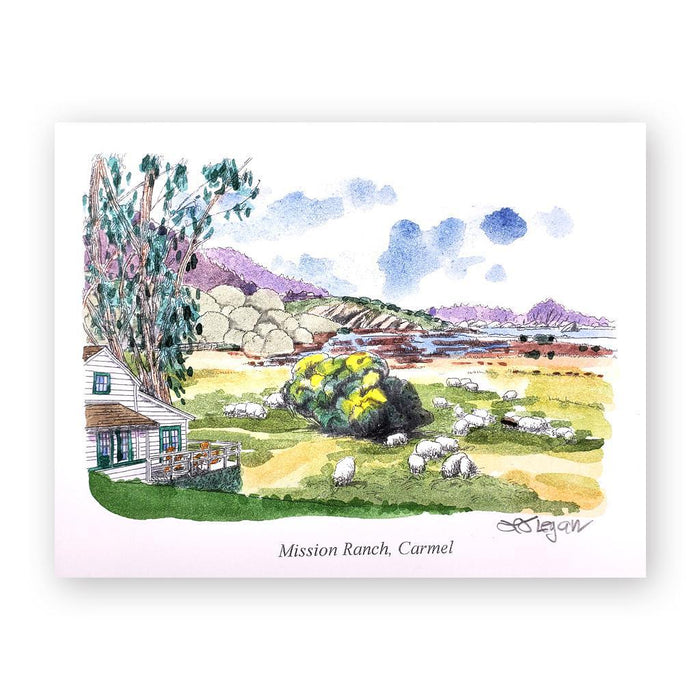 H.J. Legan Mission Ranch Greeting Card