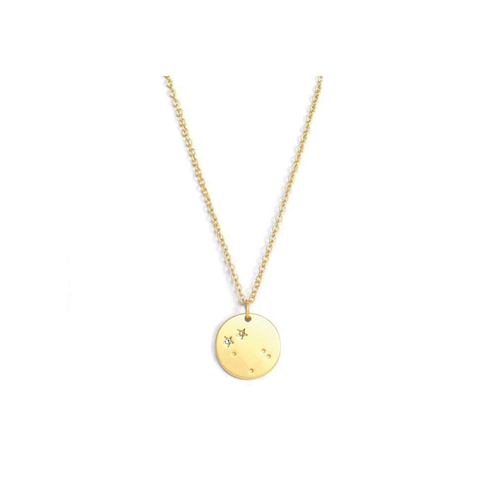 Zodiac Gemini Gold Necklace